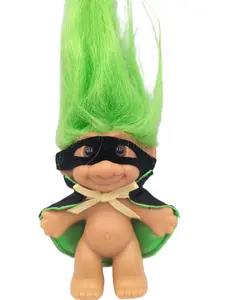 Russ Halloween masked Zorro Phantom of the Opera Troll Doll 3" Vintage Collectible Good Luck Figure