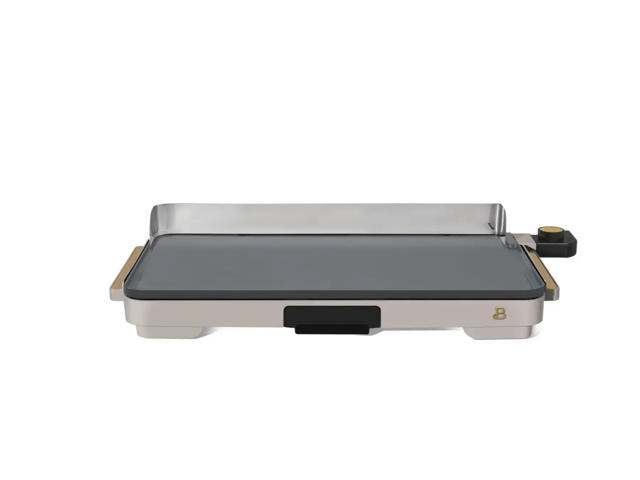 Beautiful XL Electric Griddle 12" x 22" with EverGood Ceramic Nonstick Coating, Porcini Taupe