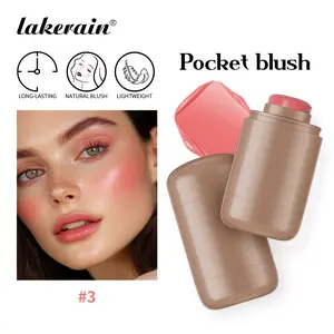 Lakerain Cream Blush Stick Natural-Looking Matte Finish Hydrating Long Lasting Lightweight Blendable Blush for Cheeks 1 PC