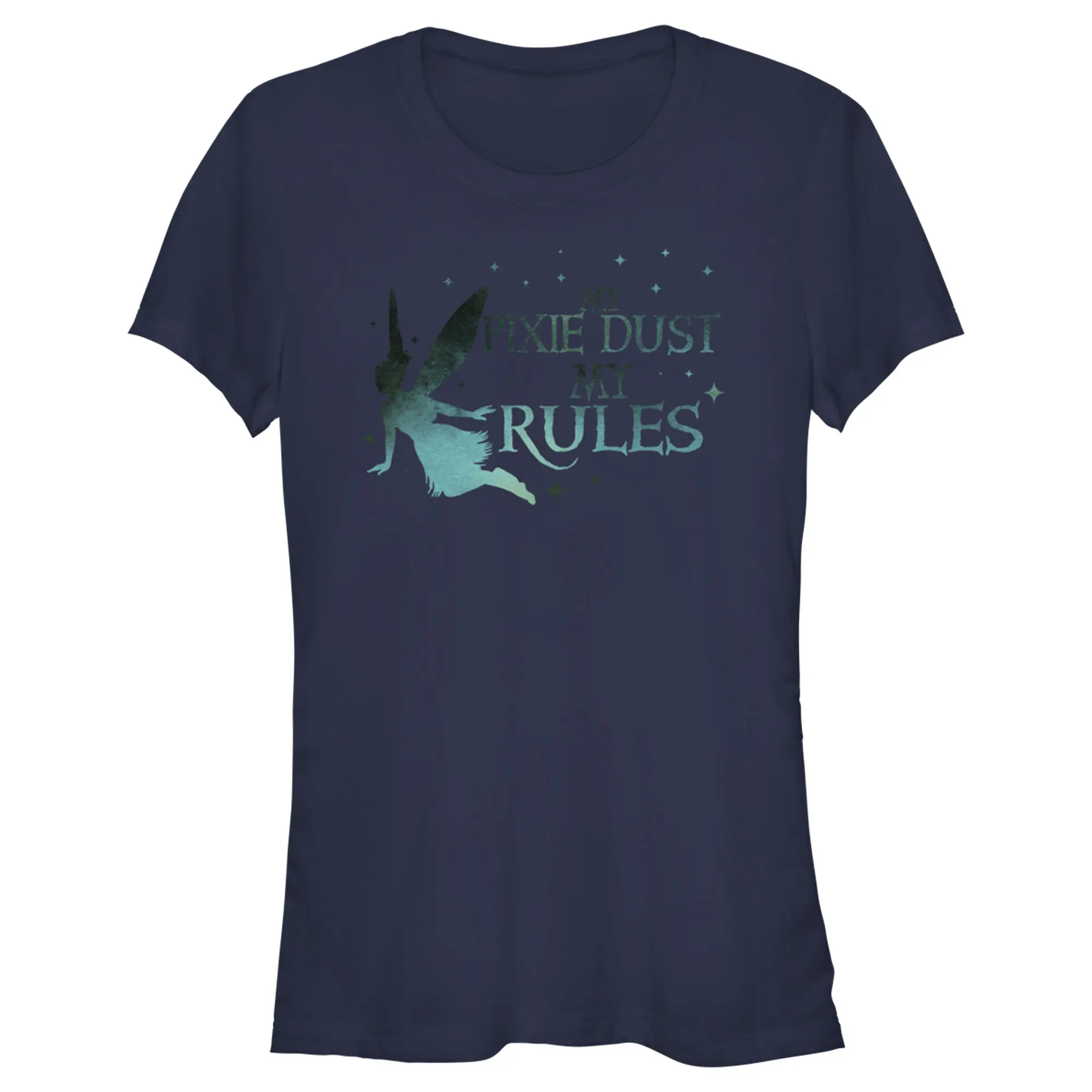 Juniors Womens Peter Pan & Wendy Tinker Bell My Pixie Dust My Rules T-Shirt