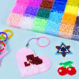 28000 Plastic Melt Beads Color Plate Refill Pack, 2.6mm Pixel Fusion Beads, DIY Craft Bead Set, Bead Assortment for Creative Art Projects and Home Decor