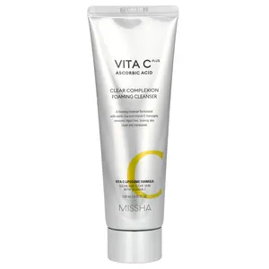 Missha Vita C Plus Ascorbic Acid, Clear Complexion Foaming Cleanser, 4.05 fl oz (120 ml)