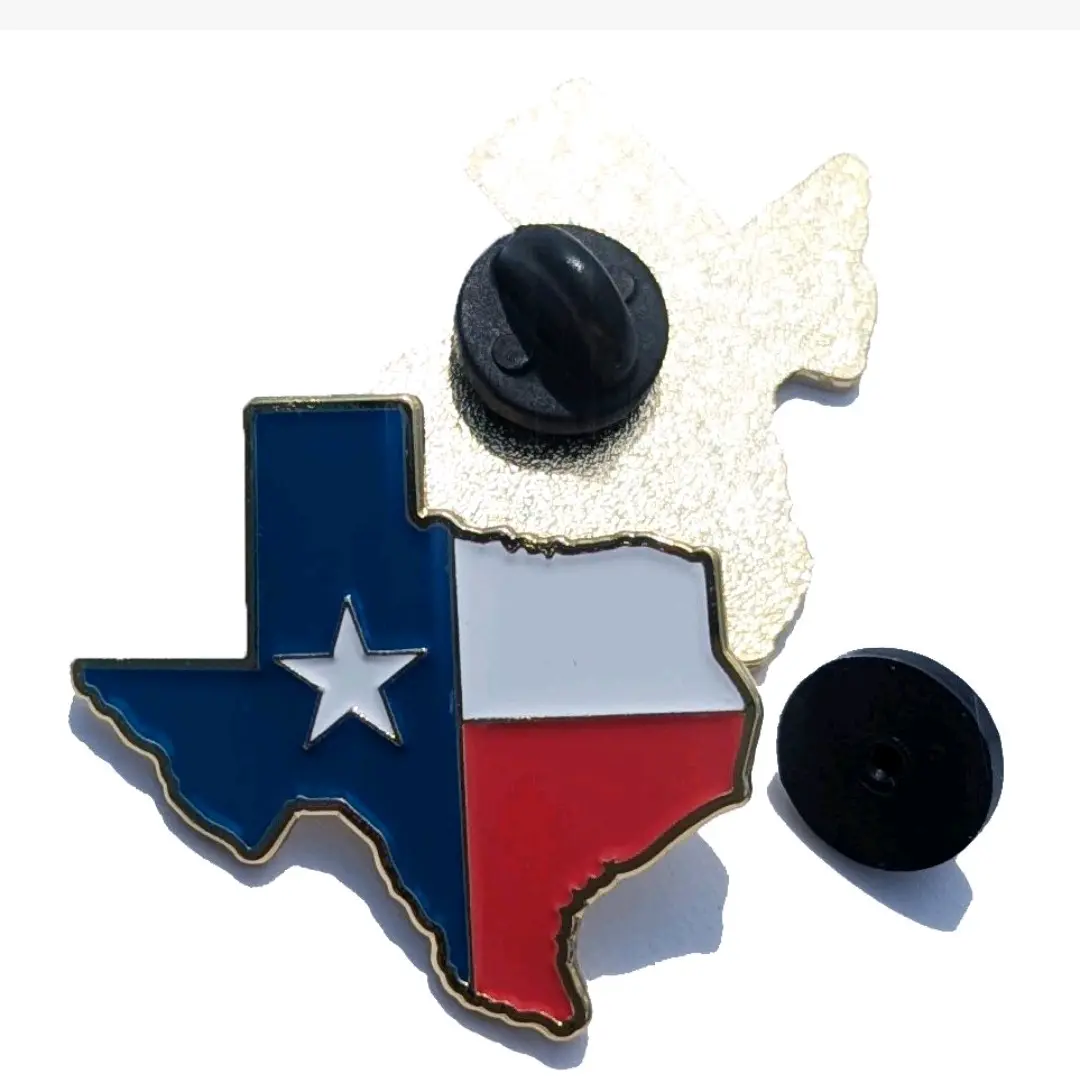 Pin Texas Map Pin For Caps Clothing Enamel BadgeTexas Flag with map pin texas