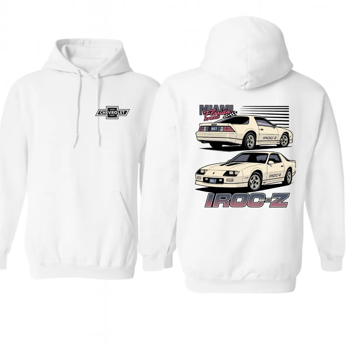 ️[Graphic Hoodie] Chevrolet Camaro IROC-Z Hoodie – Retro Muscle Car Graphic Pullover, Vintage Car Lover Sweatshirt, Unisex Streetwear for Men & Women, Classic Automotive Fan Apparel, Trending IROC-Z Hoodie, Retro Street Style