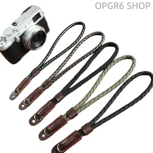 Pure Handmade Braided Camera Hand Strap, Breathable Cotton Canvas Wrist Band Multi Pattern Portable Camera Hand Rope Accessory