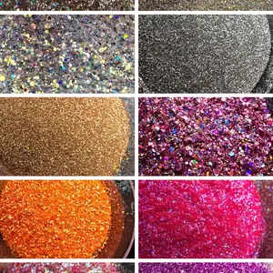 NY Makeup 10 Multi Cosmetic Glitter Pack.  3 Grams Each for Vibrant Eye Glitter Makeup