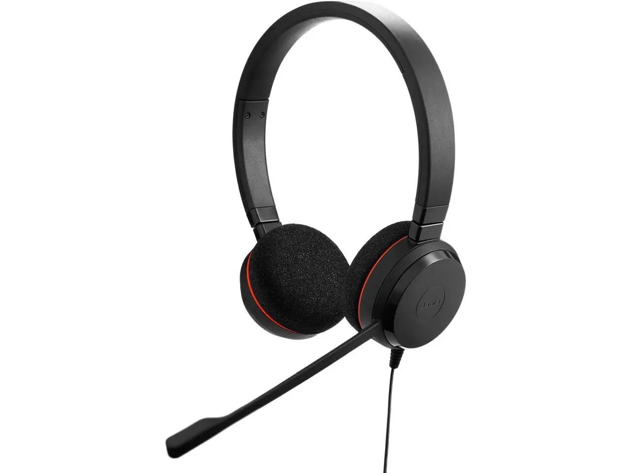 Jabra Evolve 20 SE Wired Dual-Ear Headset with Microphone for Work, USB-A and USB-C Wired Headphones, Microsoft Teams Certified, On-Ear Comfort, Connects to Laptops, iPhone & Android Devices