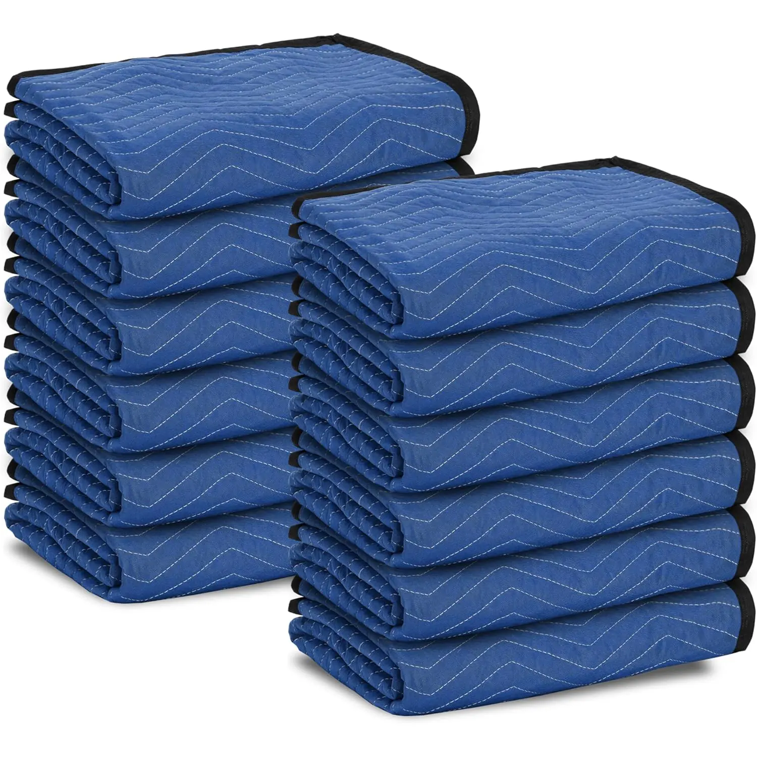 LEMY 12-24 Traditional Tear-Resistant Durable Heavy-Duty Moving Blankets - 80"x72" Quilted Furniture Pads (35 lb/dz) - Professional-Grade Pads for Cargo Transporters, Home Moves & Shipping Protection