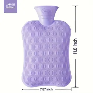 67.63oz Large Hot/Cold Water Bag with Ergonomic Handle & Spill-Proof Lid - 67.63oz Capacity, 3-Color (Purple, ) - for Muscle, Back, Neck,