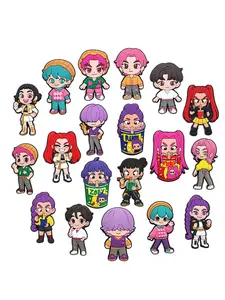 Korean Pop Music Demon Hunter PVC Shoe Decor Series, Huntrx Saja Boy Accessories, Unique Fashion Gift for Fans, Korean Pop Culture