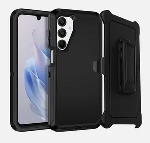 Rugged Defender Case for ( Samsung Galaxy S25FE ) Shockproof Heavyduty Protection Case Cover With Belt Clip Casing