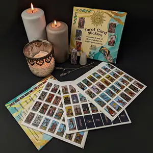 Rider Waite Tarot Card Stickers for Journaling  7 Tarot Cheat Sheets Included Authentic Designs for Lovers of Mystical Aesthetics