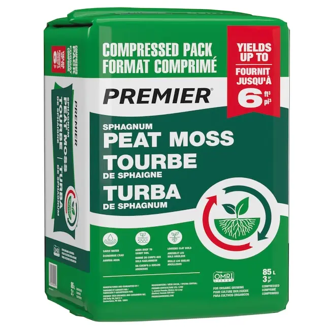 3-cu ft. Peat moss Moisture control