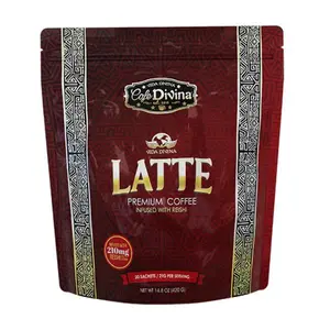 LATTE Premium Coffee Infused with 100% Organic Reishi 210 mg per Sachet 20 Sachets per Pack - Beverage