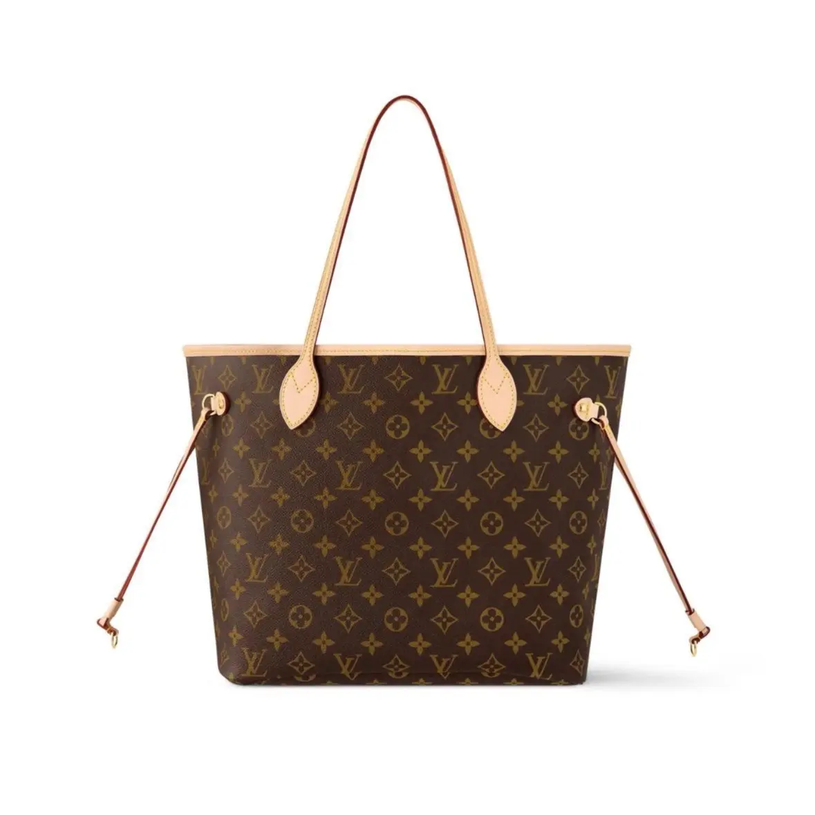 Pre-owned Louis Vuitton Neverfull MM Monogram Canvas Tote Bag Beige Interior Chip Version 2604696