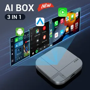 AI Box Wireless CarPlay & Auto Adapter - Plug & Play, Dual-Band WiFi, Bluetooth 5.0, 4K Video Support, Android 12.0 System, Compatible with Factory CarPlay & Android Auto （2GB RAM+16GB ROM）
