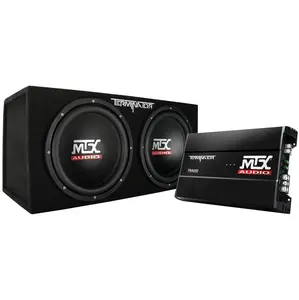 MTX 12" 1200W Dual Loaded Car Subwoofer Audio w/ Sub Box & Amplifier (Open Box) MTX 12" 1200W Dual Loaded Car Subwoofer Audio w/ Sub Box & Amplifier (Open Box)