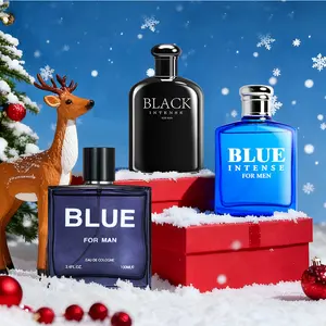 3PACK/300ML Men's Cologne Holiday Set | Aromatic Woody & Aquatic Scents | Grapefruit Marine Essence with Mango Sandalwood Accord | Festive Fragrance Collection for Christmas Gifts & New Year Celebrations