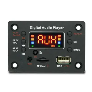 Digital Bluetooth MP3 Decoder Board Color LED Display USB TF AUX IR Remote EQ Audio Player Module