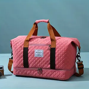 LargeCapacityTravelDuffelBag-SportsFitnessGymYogaToteBag-WeekendOvernightBagandSuitcaseToteBag