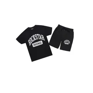 Javonuna Black T-Shirt Short Set