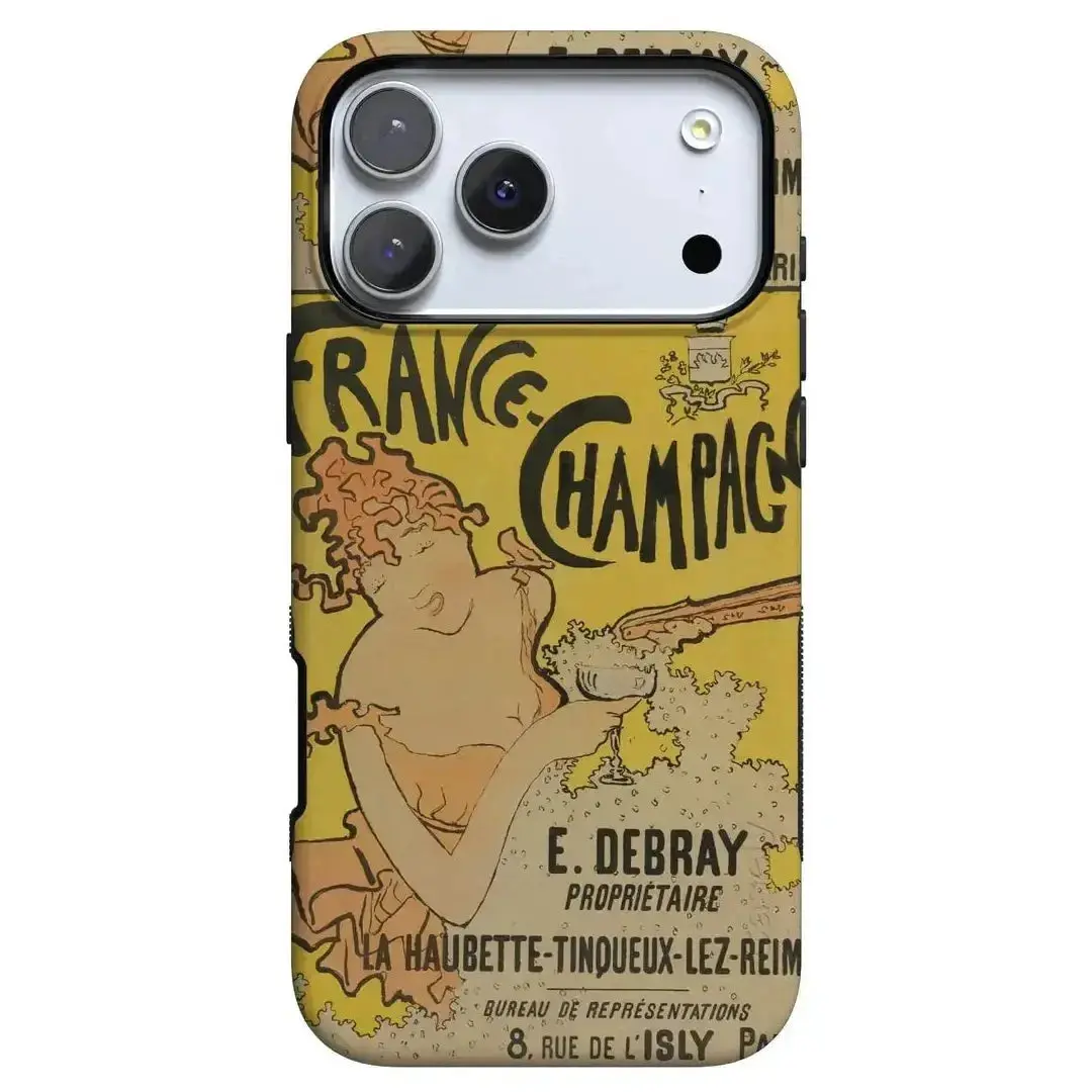 Casely iPhone 17 Pro Case | Van Gogh Museum | French Bubbly by Pierre Bonnard | Bold Protective Design | Compatible with MagSafe