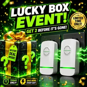 【First Choice-All Star Blind Box】The last day! Two! Electricity Bill Terminator US-StandardPower Saver -Stabilizes Voltage, Protects Equipment -Plug In and Save
