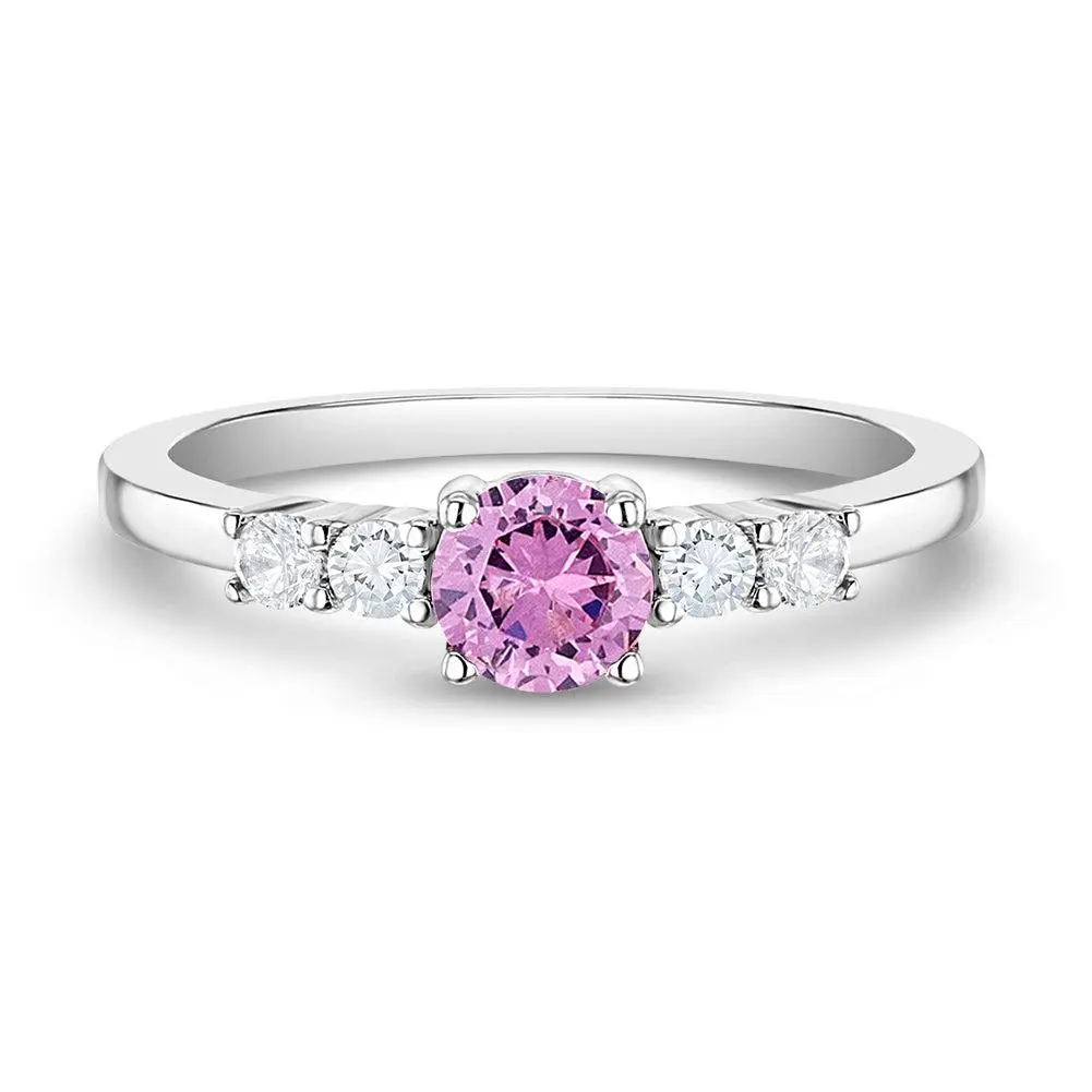 My First Solitaire Size 2-5 Baby / Toddler / Kids Ring - Sterling Silver