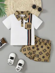 Men's Fashion Polo Shirt & Shorts Set, Casual Summer, Comfortable Cotton Material, Stylish Design for Daily Wear