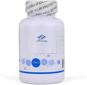 Nu-Health Marine Collagen Peptides with Vitamin C & Rose HIPS – Premium Hydrolyzed Marine Collagen Supplement for Skin, Hair & Nails, Supports Elasticity & Hydration, 100 Capsules