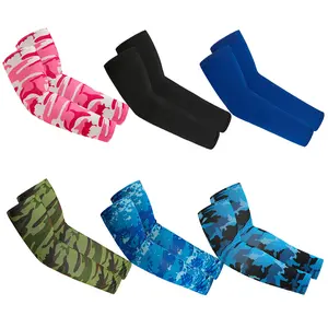 Unisex Summer Printed Ice Silk UV Protection Arm Sleeves - Breathable Cooling Arm Covers for Cycling, Fishing & Outdoor