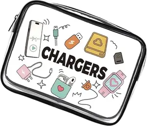 Clear Toiletry Bag, Approved Travel Toiletry Bag Carry On Travel Accessories Bag Airport Airline Quart Size Bags water-resistant Makeup Bag for Women