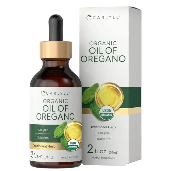 [HOT SALE 51% OFF] Carlyle Organic Oil of Oregano Liquid Drops - 2 fl oz - 1 Year Supply | Vegan Herbal Supplement | Non-GMO, Gluten Free