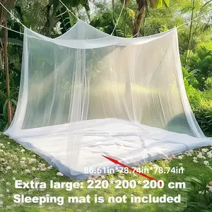Outdoor Summer Double-Door Mosquito Net Tent, Insect-Proof Garden Mesh Netting, Foldable Ground Netting for Pavilions, Porches, Garden Terraces, Mosquito Nettings