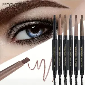 Sweatproof Eyebrow Pencil with Brush, Long-Lasting, Waterproof, Eyebrow Pen, Double Heads With Brush, No Color Fading No Bleeding