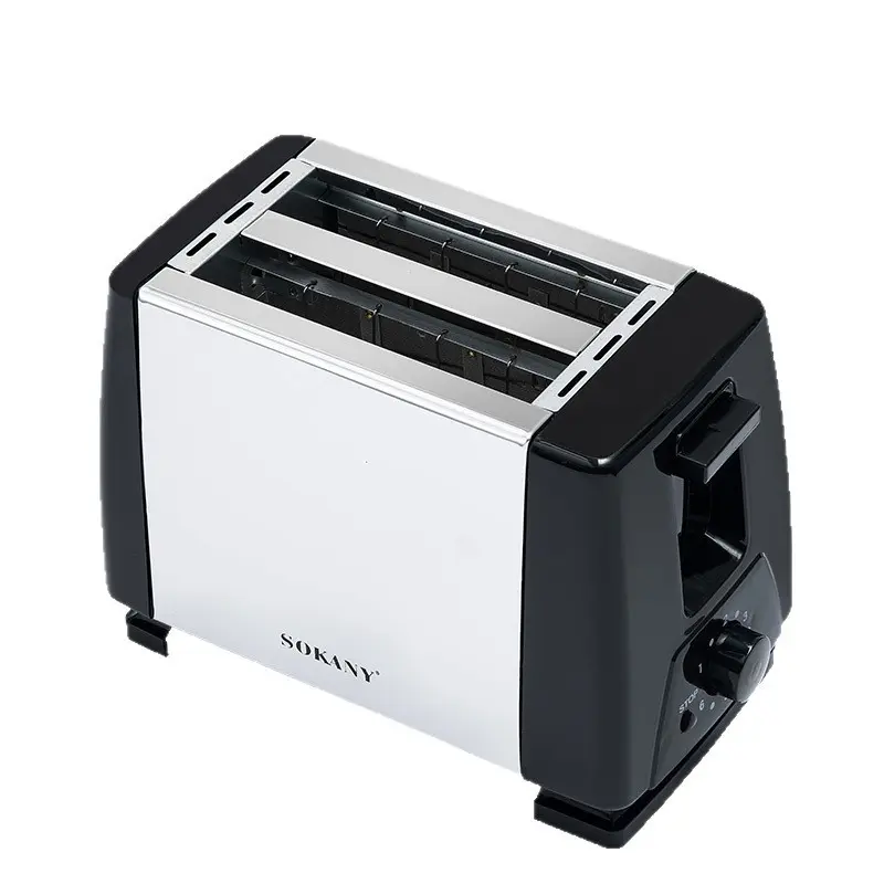 Household Integrated Automatic Pop-Up Toaster with Auto Eject - Multifunctional Polypropylene Breakfast Sandwich Maker, Kitchen Appliance