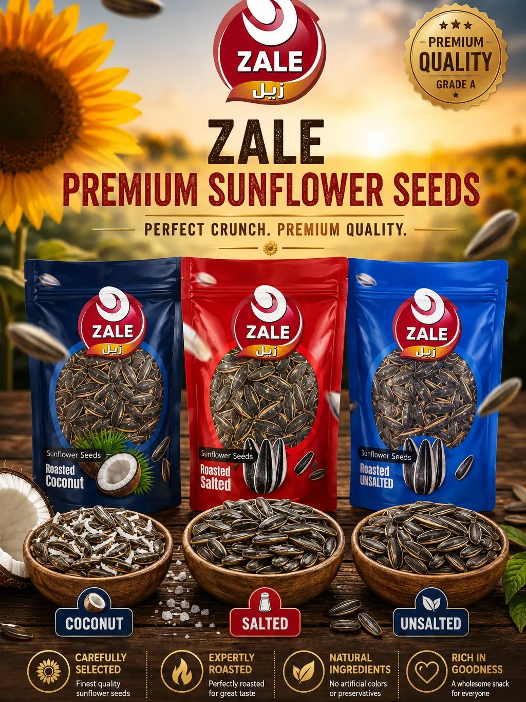 Zale Sunflower Seeds  | 12 Pack