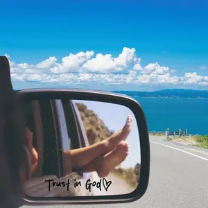 4pcs Trust in God Car Rear - view Mirror Sticker, Believe in Jesus and God Car Letter Decal, Religious Car Decor Sticker - Clear Printing, Weather - Resistant Material, Easy to Apply, Strong Adhesion, Expresses Faith