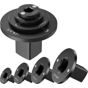 4 Piece Drive Ratchet Adapter Set, Impact Sockets Set, Low Impact Socket Adapters (1" to 3/4", 3/4" to 1/2", 1/2" to 3/8" and 3/8" to 1/4"), Socket Combination Tool