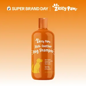 Zesty Paws Itch-Soother Dog Shampoo for All Breeds - Gentle & Effective Ingredients for Squeaky Clean Bath Time