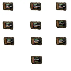 10-Pack Premium Handmade African Black Soap - Natural Soap With Shea Butter and Aloe Vera