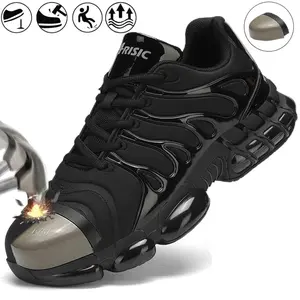 Steel toe sneakers, Anti-Smash, Anti-Puncture, Fireproof,  All-Season Comfort, Casual & Professional Use, Safety Boots|Sturdy Construction|Durable Boots