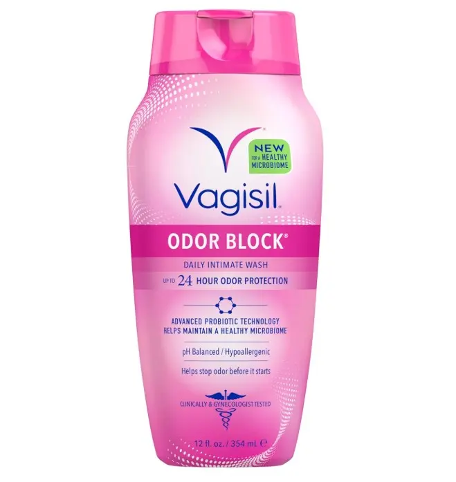 Vagisil Feminine Wash for Intimate Area Hygiene, Odor Block, Gynecologist Tested, Hypoallergenic, 12 oz, (Pack of 1)