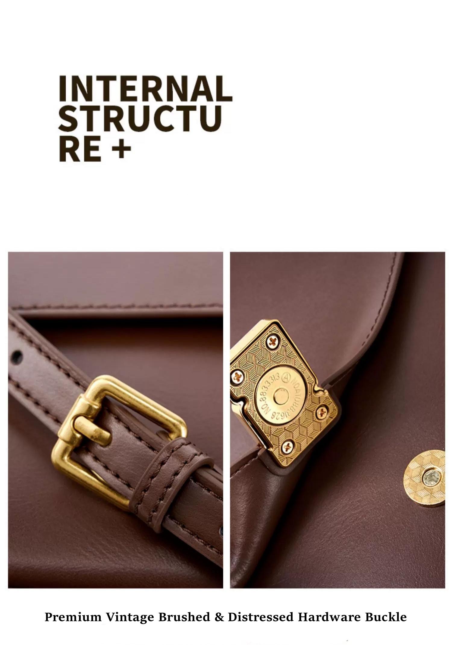 Genuine Leather Tofu Square Bag 2026 New Arrival, Women's Vintage Underarm Bag, Commute Handbag, Luxury Minimalist Shoulder & Crossbody Bag