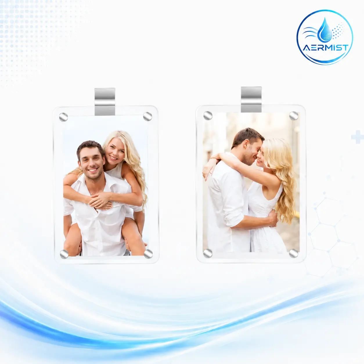 Car Interior Memory Display – Magnetic Acrylic Visor Photo Frame (2.36"x3.5") | Clear Scratch-Resistant Picture Holder with Strong Magnet | Unique Gift for Drivers & Family