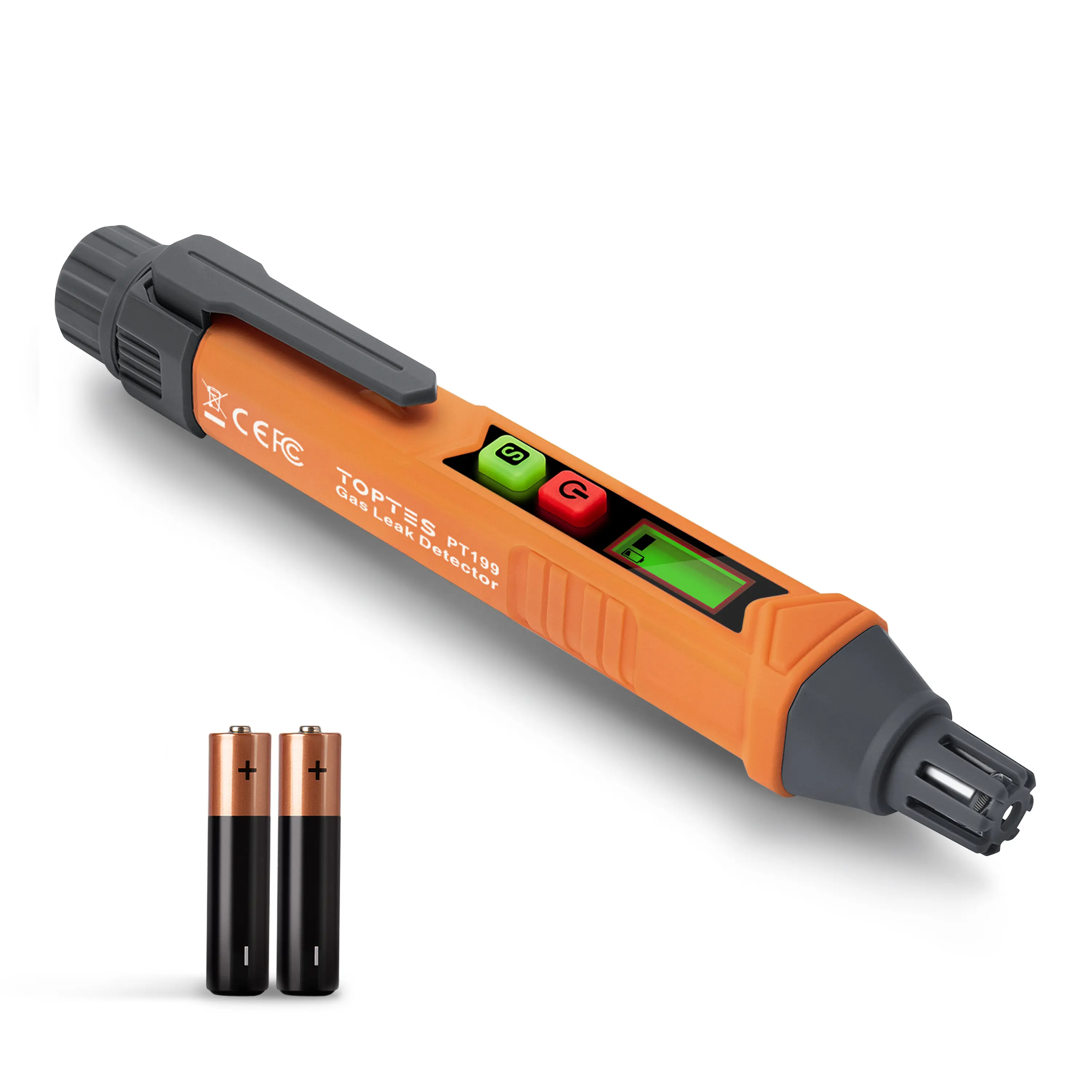 TopTes PT199 Portable Natural Combustible Gas Detector - LPG Methane Sniffer, Audible & Visual Alarm, LCD Display, Outdoor Gadgets, Home Improvement Tool, Adults' Personal Safety Alarm (2 Batteries) #summerfinds