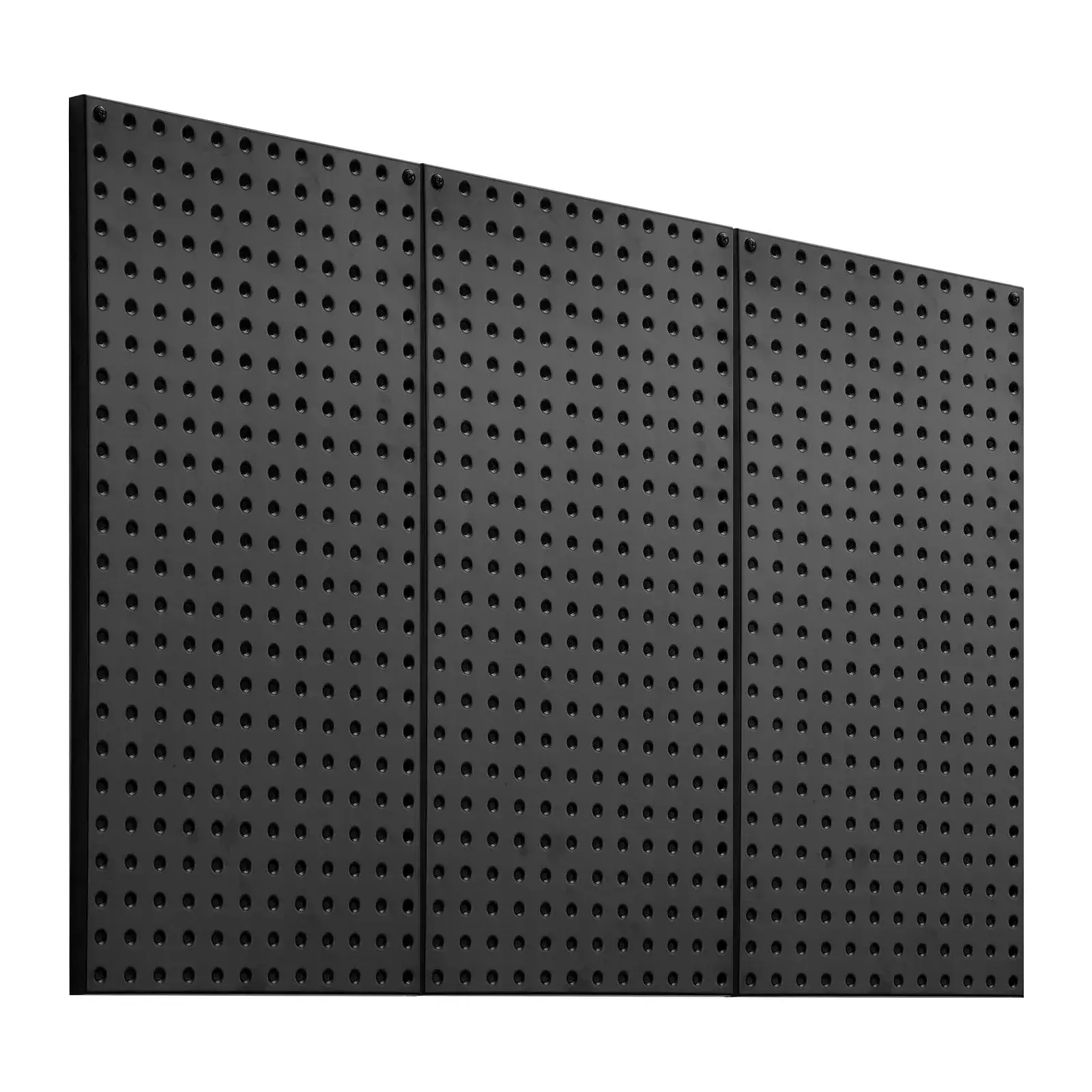 3 Pack 24" x 12" Metal Pegboard Panels, Heavy Duty Steel Wall Mount Peg Board Organizer, 132LBS Max Load Capacity Rustproof Powder-Coated Carbon Steel Pegboard, Upgraded Anti-Drop Volcanic Hole Design for Garage Workbench Tool Storage, Kitchen, Office