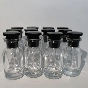 12-Piece Portable Travel Perfume Glass Bottles Set, 30ML Leak-Proof Refillable Design Spray Containers with Box, Vial Cap, Ideal for Samples & Gifting