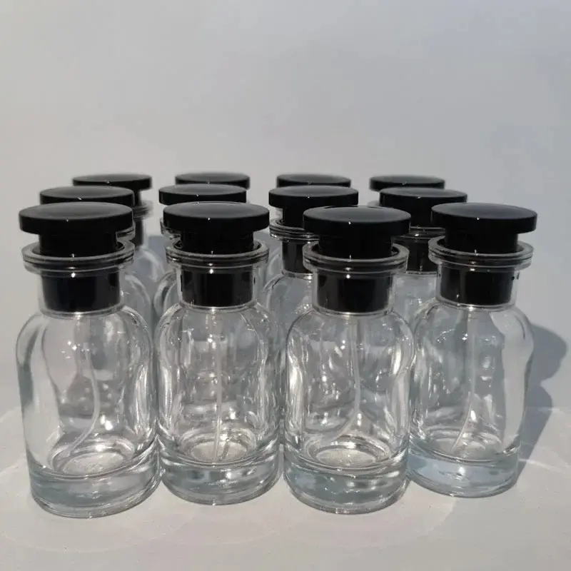 12-Piece Portable Travel Perfume Glass Bottle Set, 30ML Leak-Proof Refillable Spray Containers with Box and Vial Caps, Ideal for Samples and Gifting