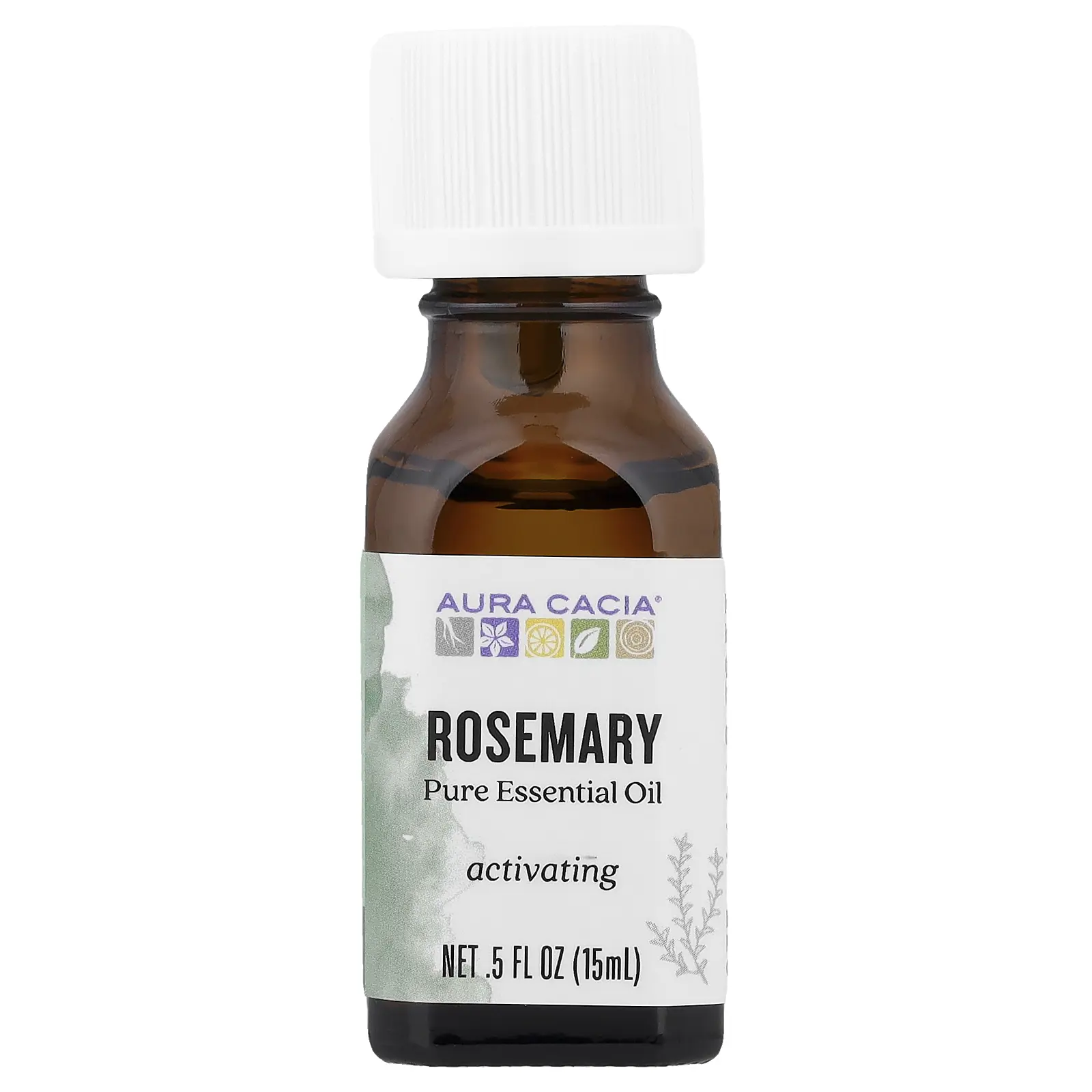 Aura Cacia Pure Essential Oil, Rosemary, 0.5 fl oz (15 ml)